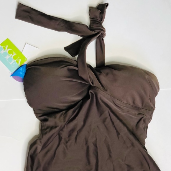 Agua Doce Chocolate Brown Cheeky One Piece Swim - Picture 2 of 14